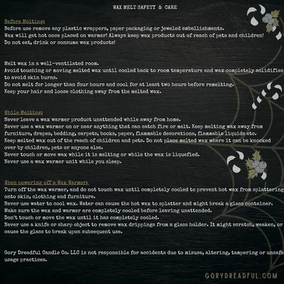 Ginger Ghoul Luxury Wax Melt: Ginger Amber Oat Milk Scent - Picture 4 of 4